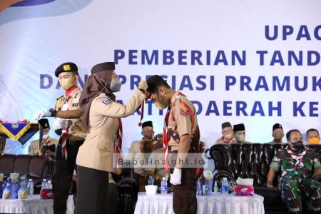 166 Pramuka Garuda se-Babel Raih Tanda Penghargaan Tertinggi, Kakwarda Melati: 'Kakak Bangga!'