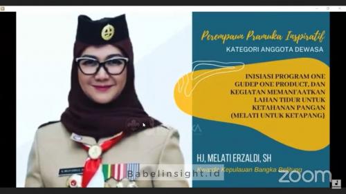 Melati Dinobatkan Sebagai Perempuan Pramuka Inspiratif Indonesia