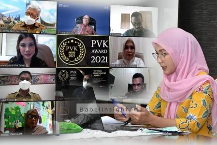 Melati Erzaldi, Satu-satunya Ketua TP. PKK Provinsi, Raih Special Achievement Award PVK 2021