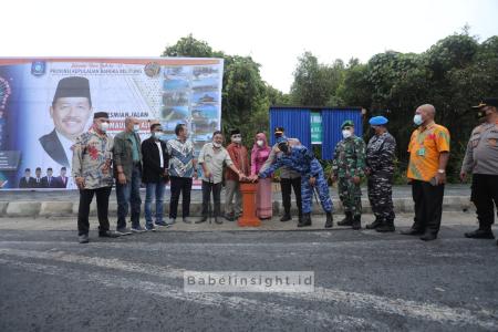 ​Momentum HUT ke-21 Babel,  Gubernur Erzaldi Resmikan Nama Jalan Ir. H. Eko Maulana Ali