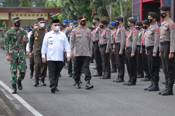 Gubernur Erzaldi Pimpin Apel Gelar Pasukan Operasi Ketupat Menumbing 2021